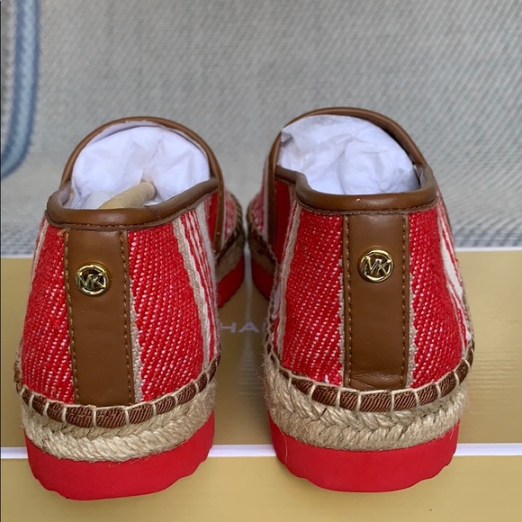 MICHAEL KORS MATHILDE ESPADRILLE CANVAS SCARLET ML - Picture 9 of 16